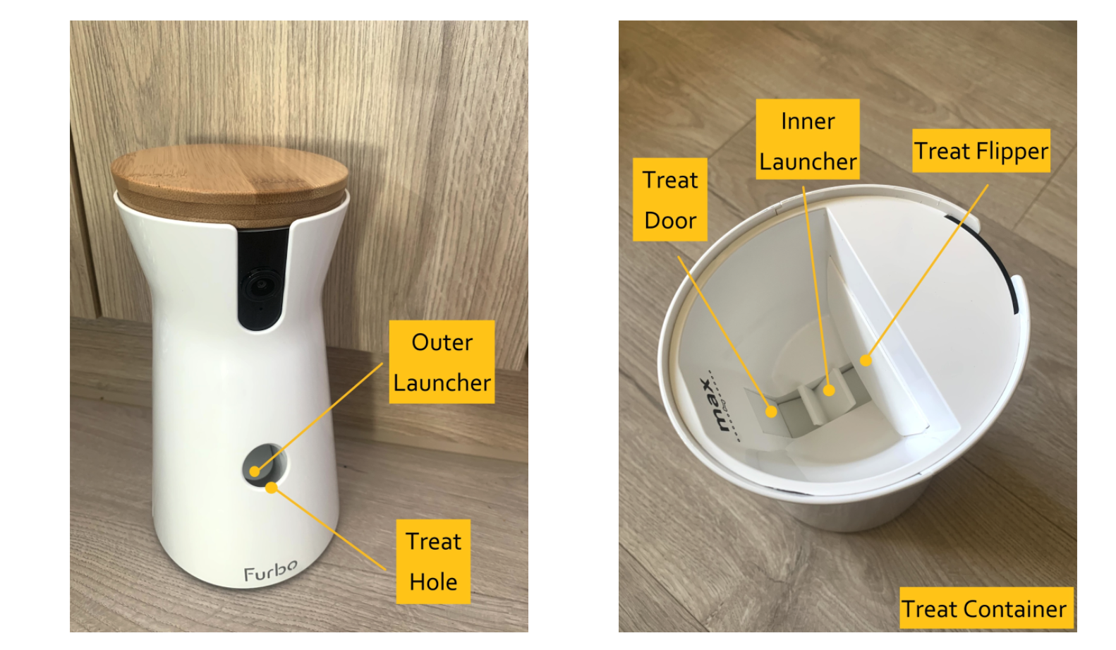 Dog camera clearance that shoots treats