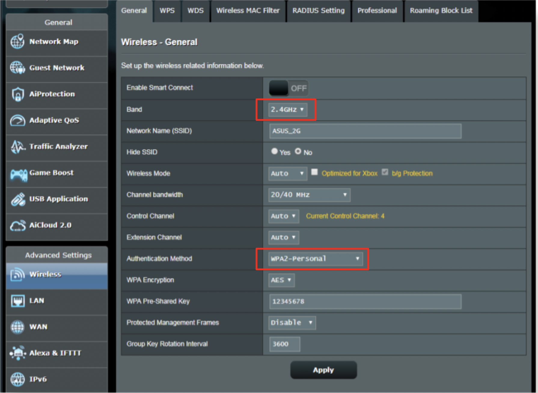 Asus router ip store camera